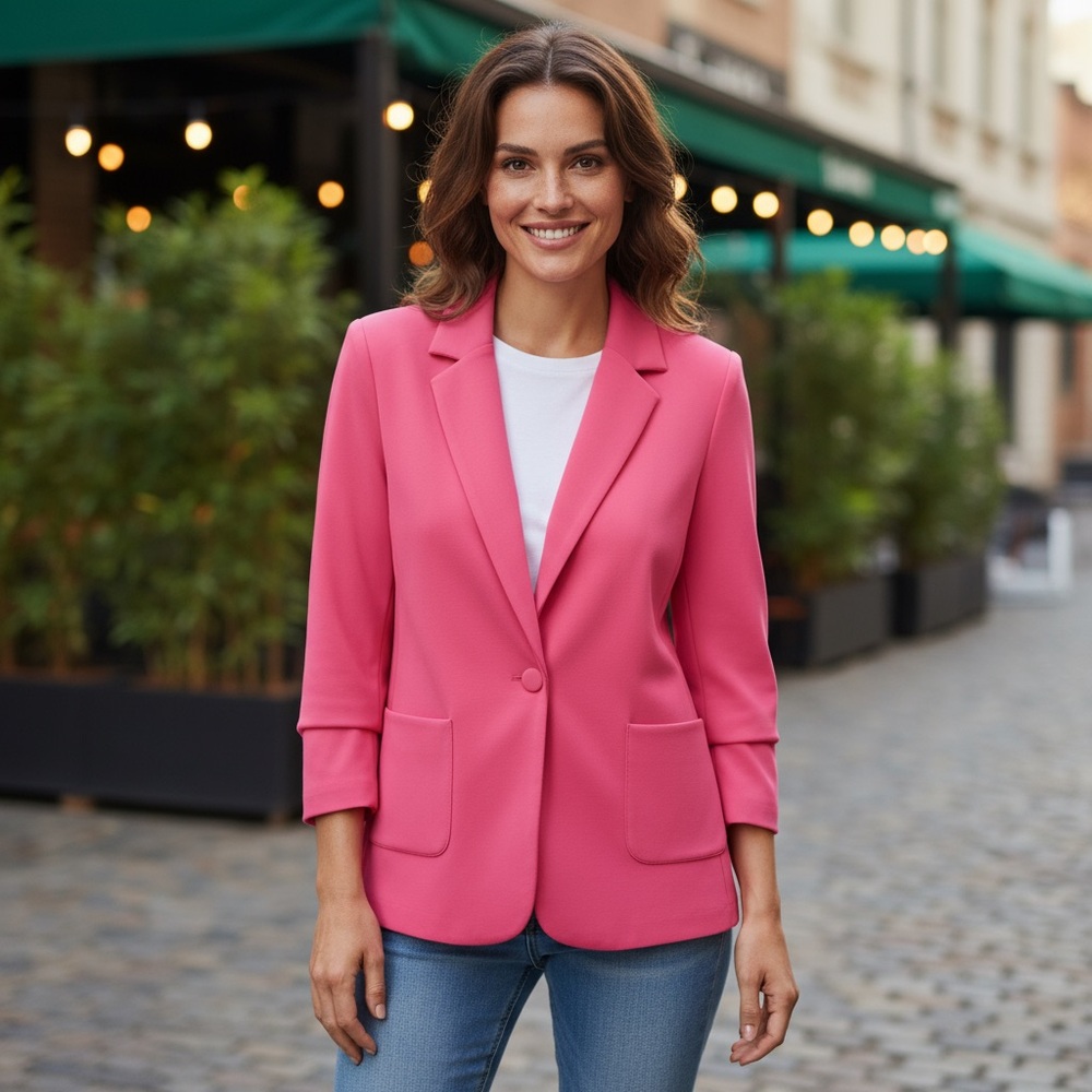 Joseph Ribkoff Vibrant Pink Blazer